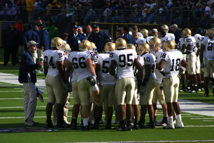 WATCH: Video Surfaces Of Brian Kelly’s Goodbye To Notre Dame Football Team
