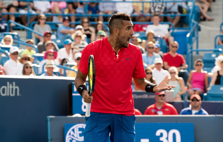 Nick Kyrgios Has Epic Meltdown; Destroys Racket, Gets Game Penalty (VIDEO)