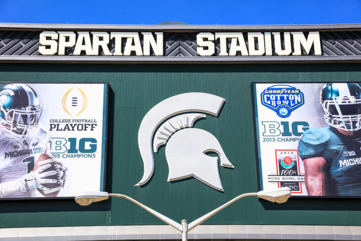 Michigan State Shockingly Shows Hitler On Scoreboard During Trivia Segment